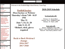 Tablet Screenshot of penfieldnyhockey.com